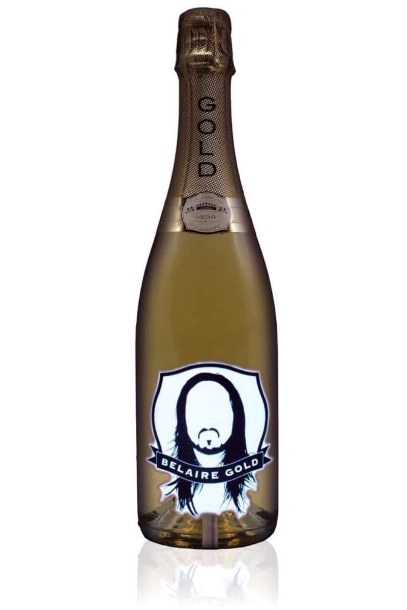 Luc Belaire Gold Face Label Steve Aoki